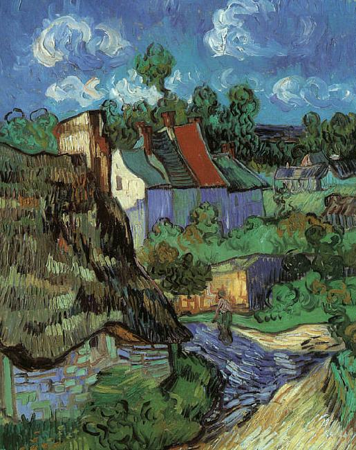Vincent Van Gogh Houses in Auvers oil painting picture